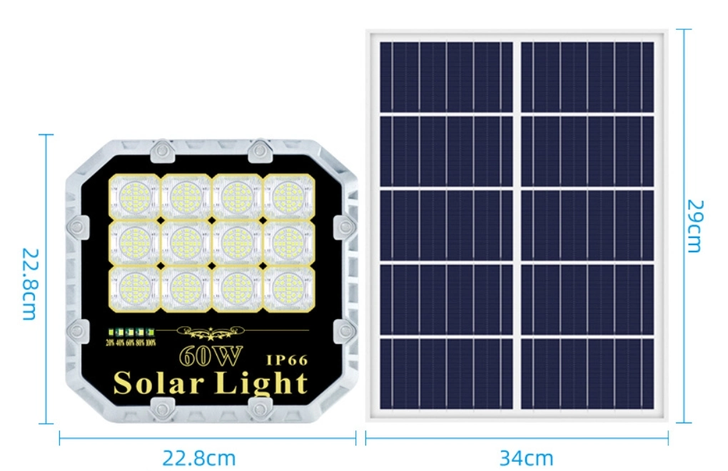 Outdoor Using Waterproof Solar Flood Light 150 Solar LED Floodlights for Garden