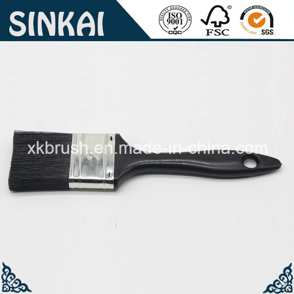 Nylon Paint Brush with Black Plastic Handle