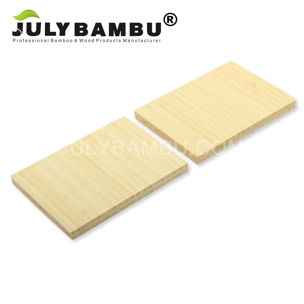 Solid Furniture Board 3 Layers Natural Vertical 6.5mm 1 4 Inch Bamboo Wood Panels