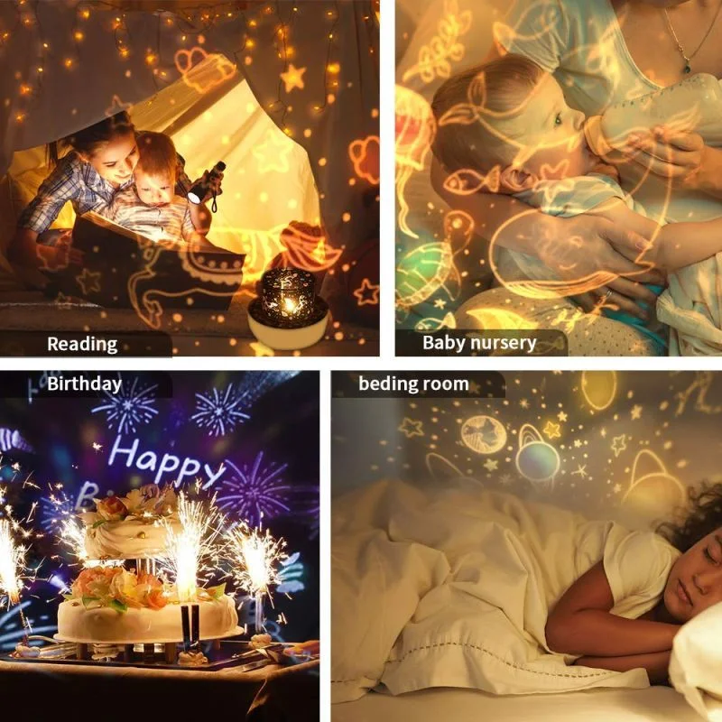 Cute Night Light Projector for Home Decoration