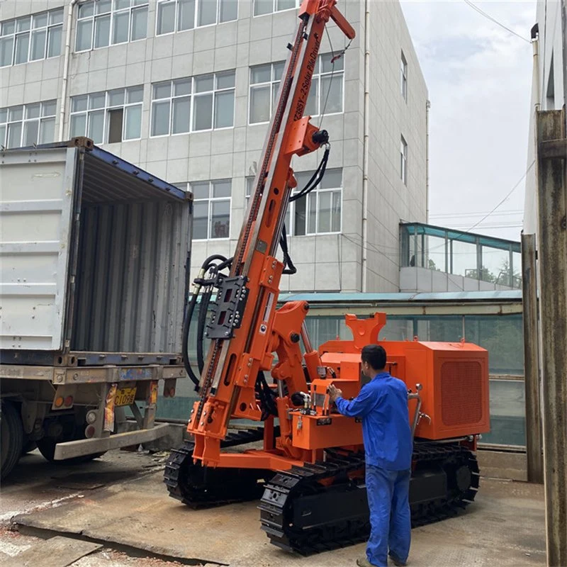 Máquina de Perforación del sinfín de moda aburrida de la tierra tornillo de masa de la Plataforma Solar de la máquina de perforación Pile Driver