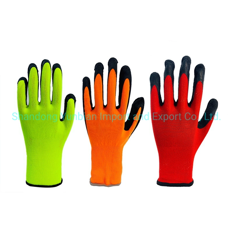 Polyester Latex Anti Wear and Anti Slip Gloves