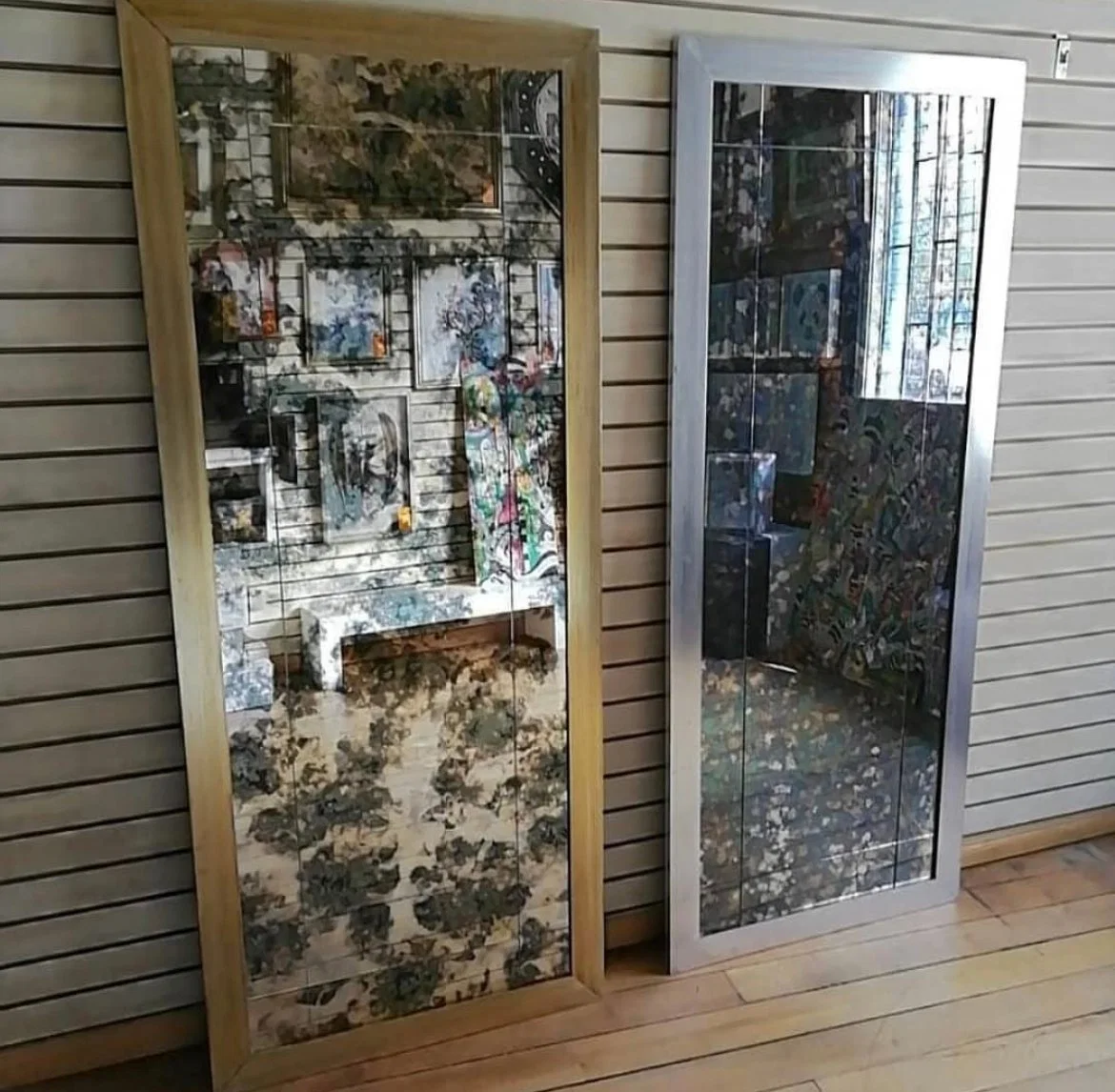 K-4 mobiliário colorido vidro espelhado Househod espelho decorativo