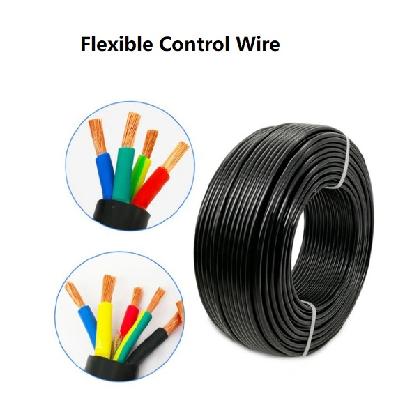 Multi Conductor Flexible Communication Cable Rvv 2 3 4 5 Core Electric Cable Copper Wire Power Cable with ISO TUV Certificates (0.75 1.0 1.5 2.5 4 6 10 16 mm)