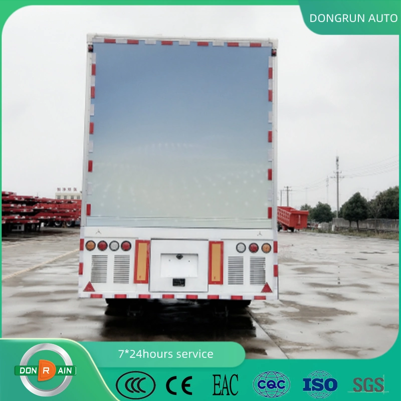 China Enclosed Ultraviolet Disinfection Lamp Medical Van Mobile Semi Trailer