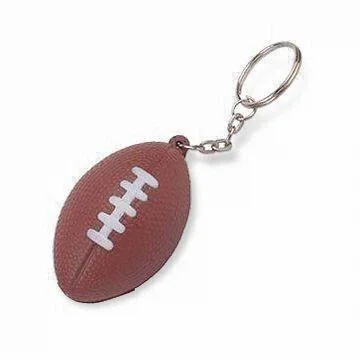 PU Stress Keychain American Football Rugby Ball Promotional Eco Friendly Stress Balls Novelty Gifts