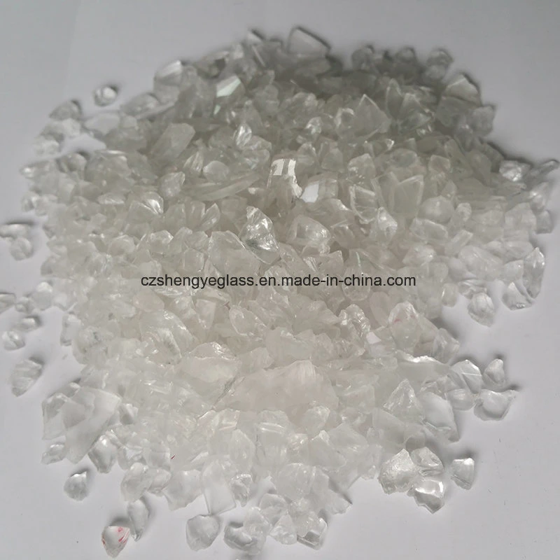 Green Color Clear Terrazzo Colored Glass Chips