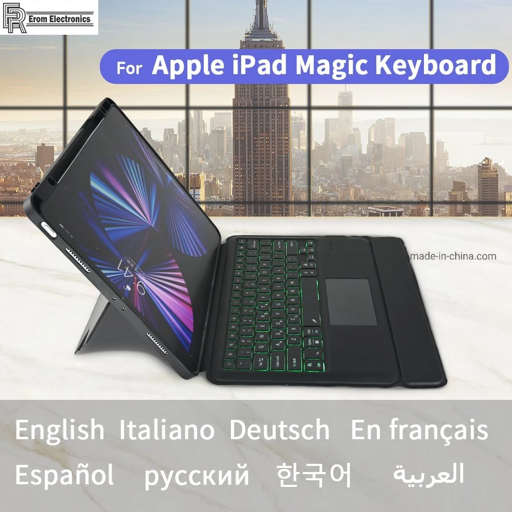 Original Factory Case Keyboard Tablet Wireless PU Leather Smart Keyboard Case 360 Degree Rotating Magic Magnetic Touch Bluetooth Keyboard for iPad PRO