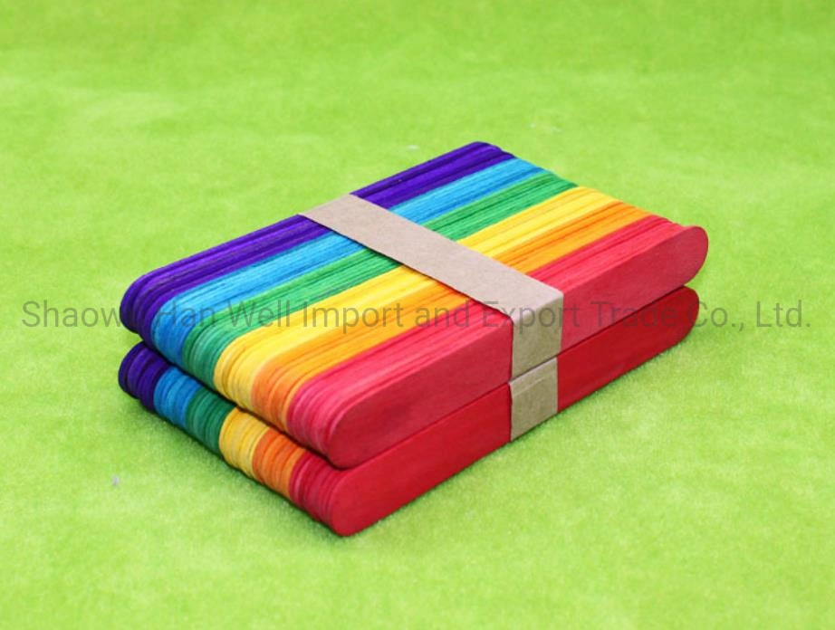 Madera de abedul maciza de colores DIY decoración Artesanía Palas para la fiesta