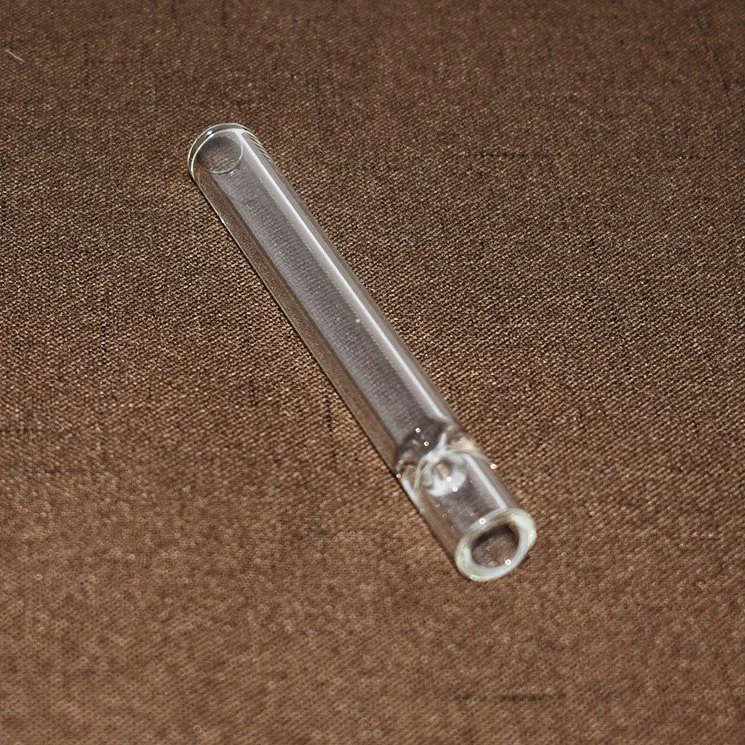 Glass Straight Hollow One Hitter Pieces