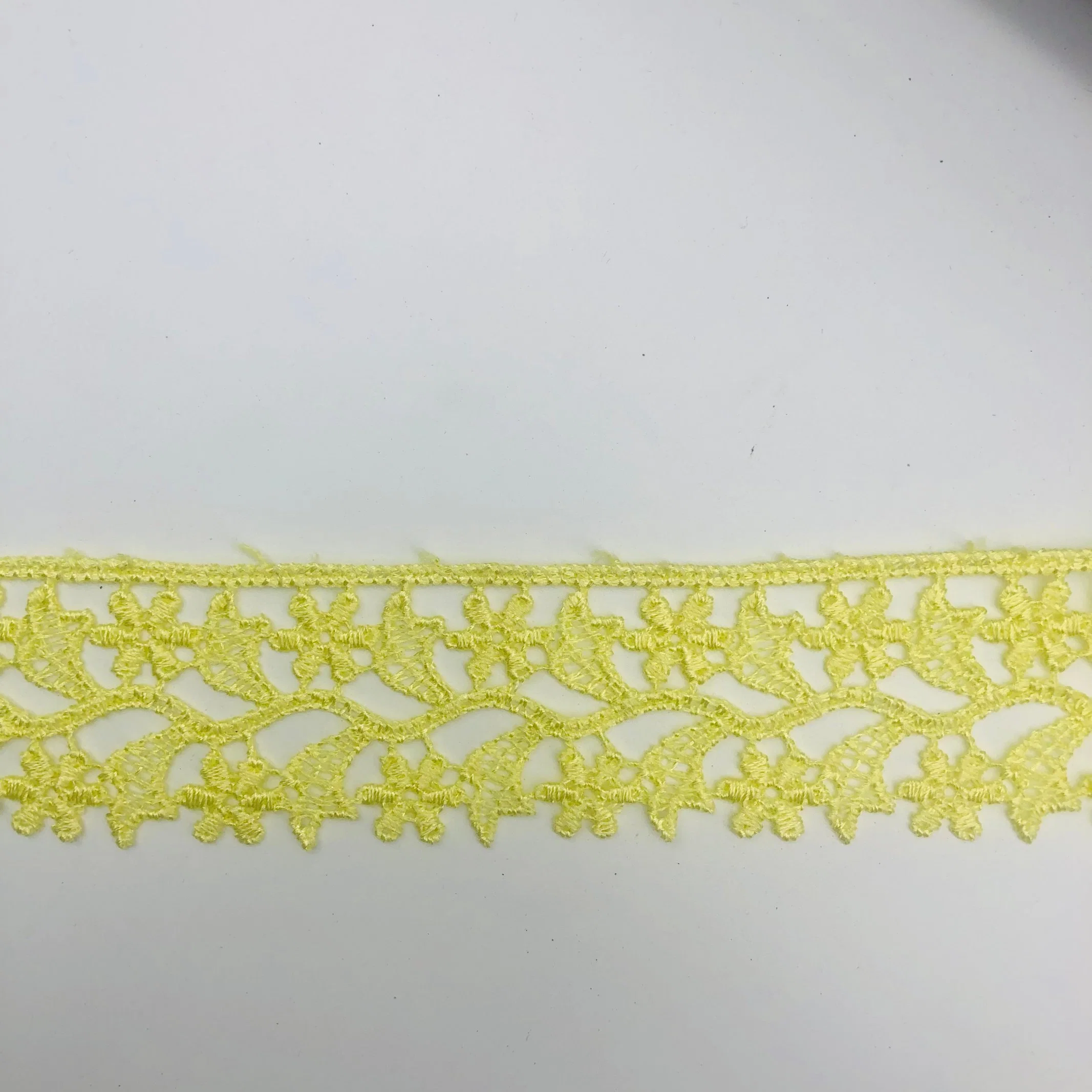 Fashion Colorful Flower Shape Chemical Polyester Cotton Lace Trim Purfle for Clothing Dress Fabric