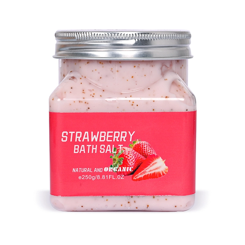 Beauty Cosmetics Skin Care Deep Cleaning Bath Salt Strawberry Body Scrub Facial Scrub