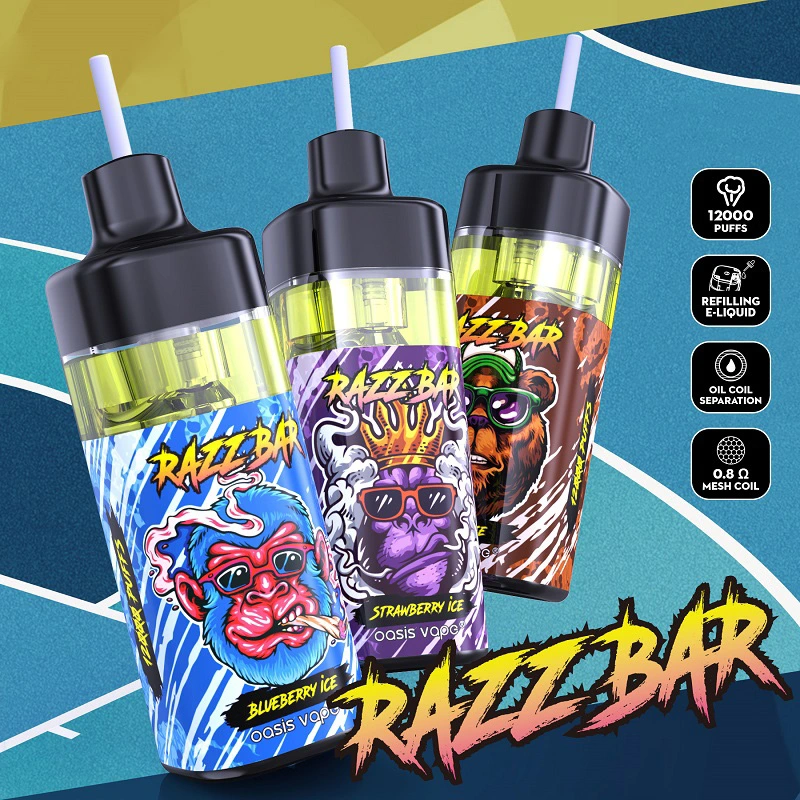 Razz Bar 12000puffs E échantillon de cigarette expédition libre Alibaba Puff Distributeurs