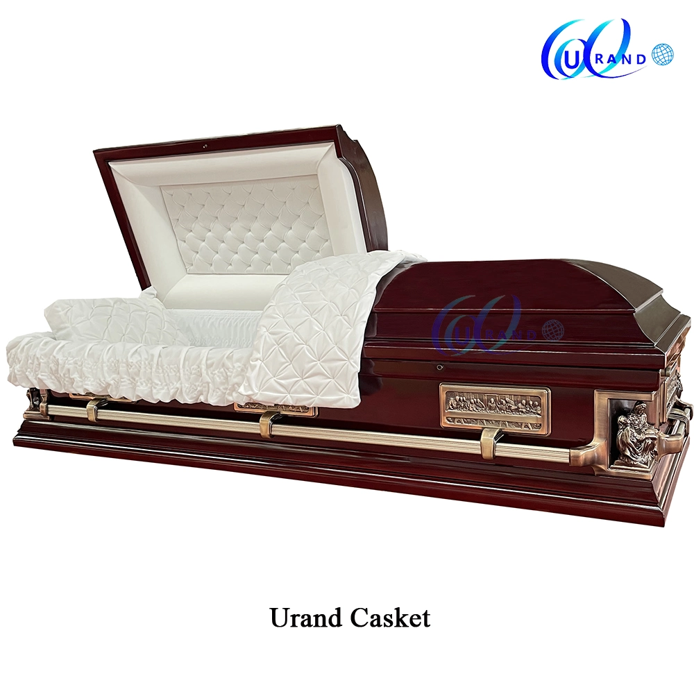 High quality/High cost performance  American Casket with Funeral Supplies Wholesale/Supplier Cheap Wooden Burial Caskets Coffins