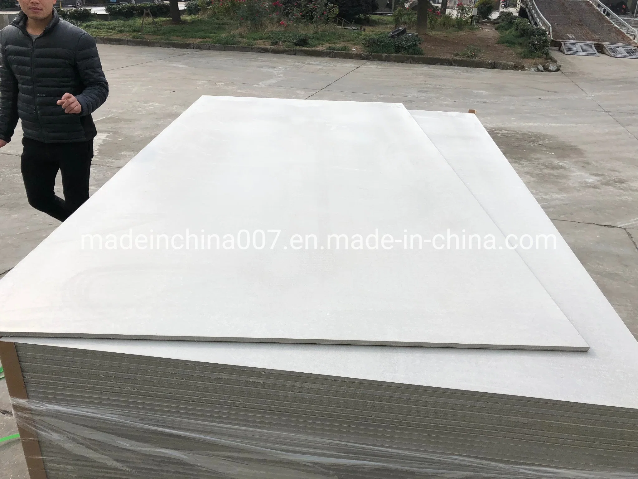 Light Grey Color High Density Fiber Cement Board 6mm, 8mm, 12mm, 14mm