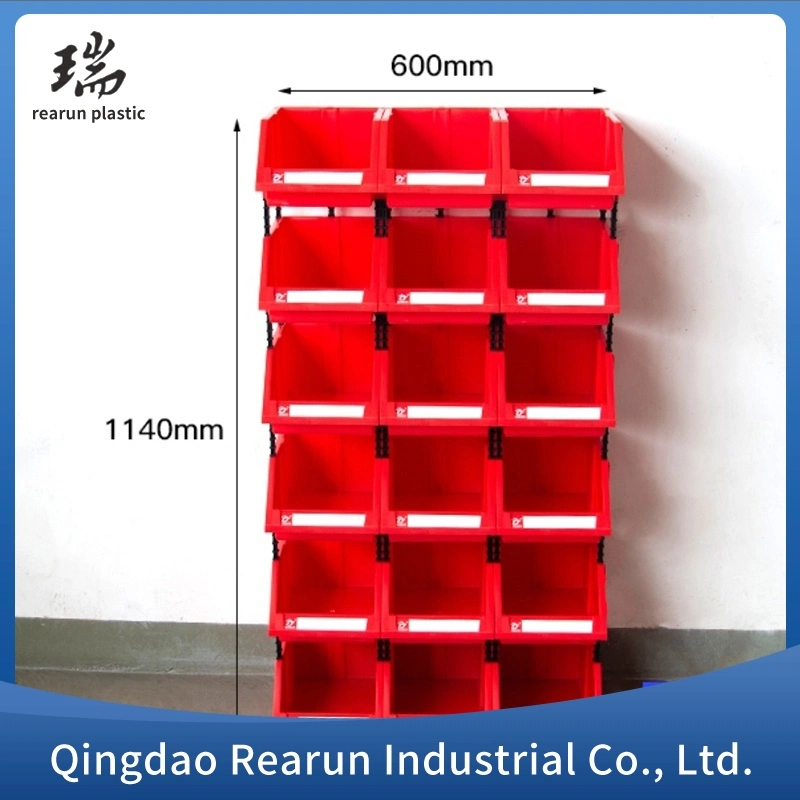 Open Fronted Plastic Stackable Storage Box Bin for Tool Parts