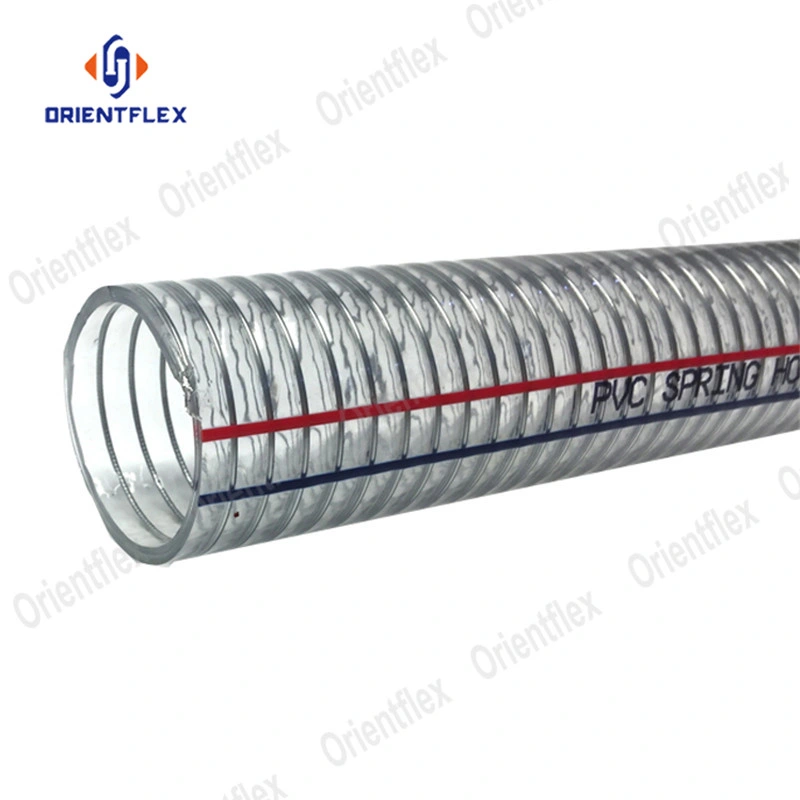 PVC Spiral Steel Wire Reinforced Vinyl Hoses Plastic Hose