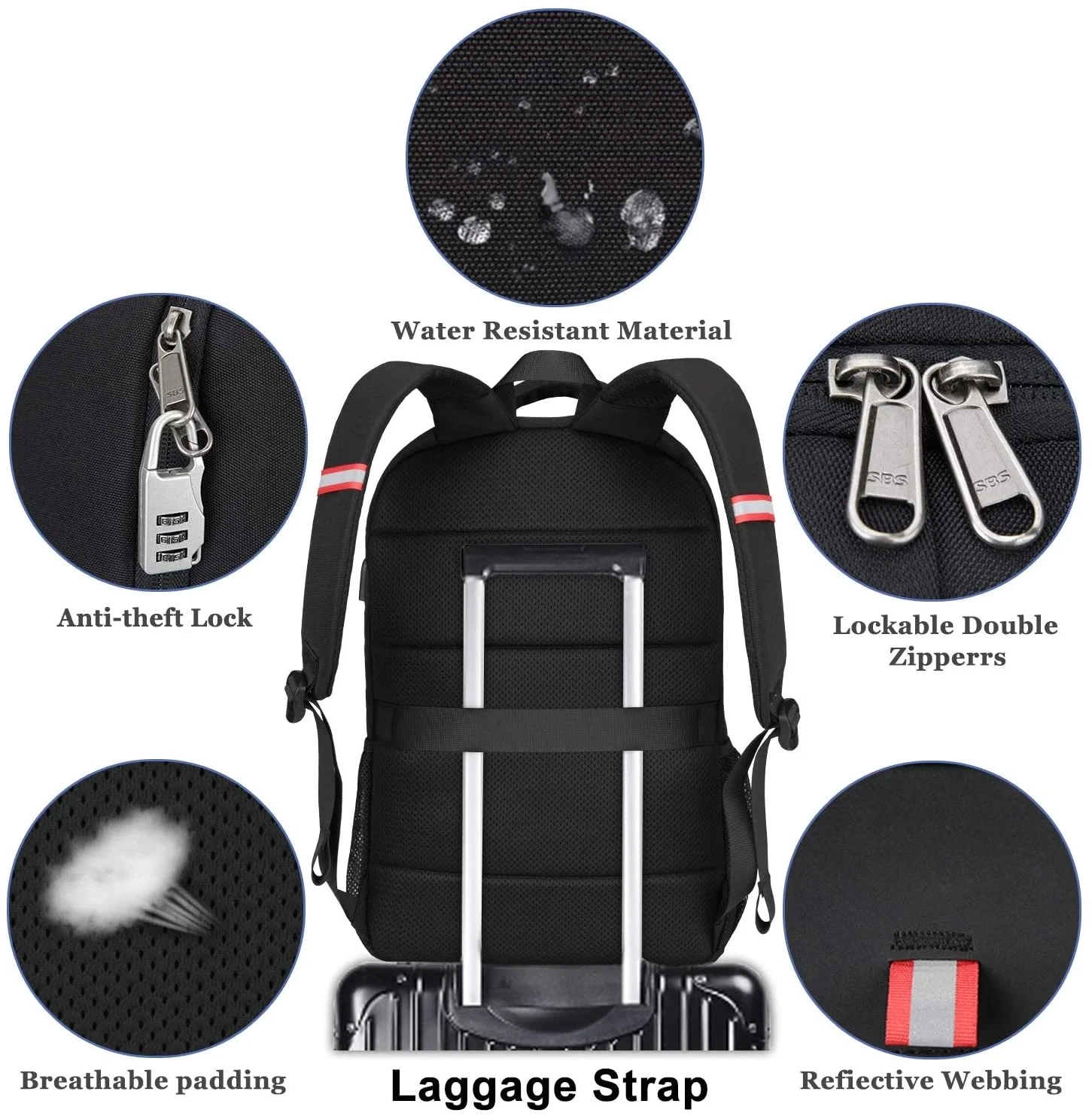 Daily Good Selling Nylon Waterproof Fashion Sports Hiking Travel School Laptop Bag