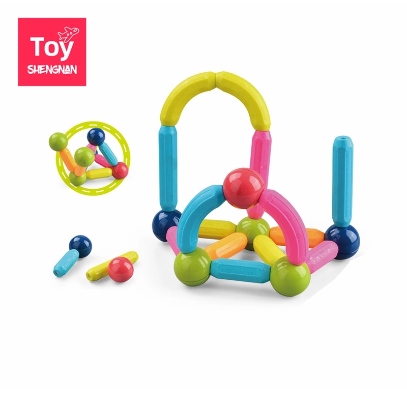 Blocos de íman de telhas Toys Rod Ball Construction Cube 3D