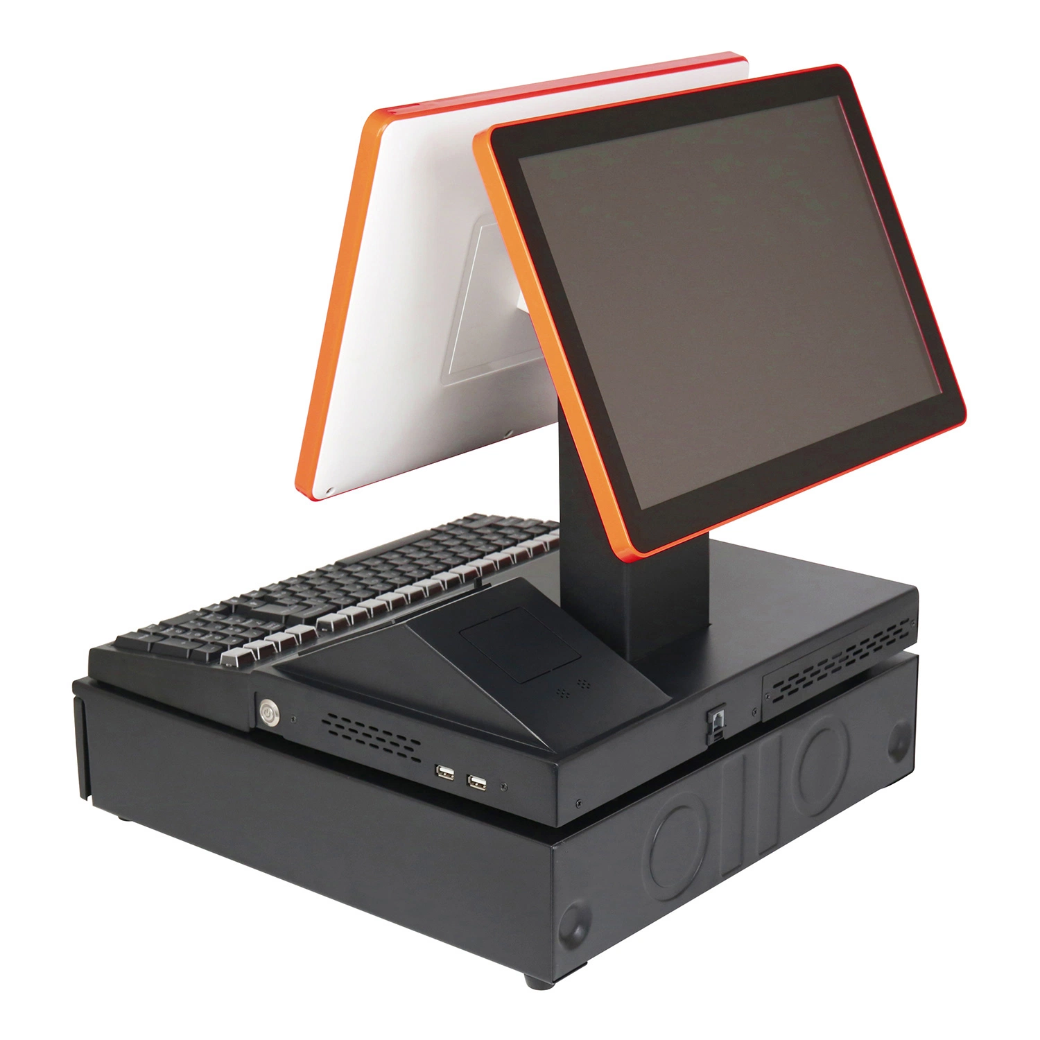 Dual Screen Windows POS Cashier Payment Terminal All in One for Supermarket