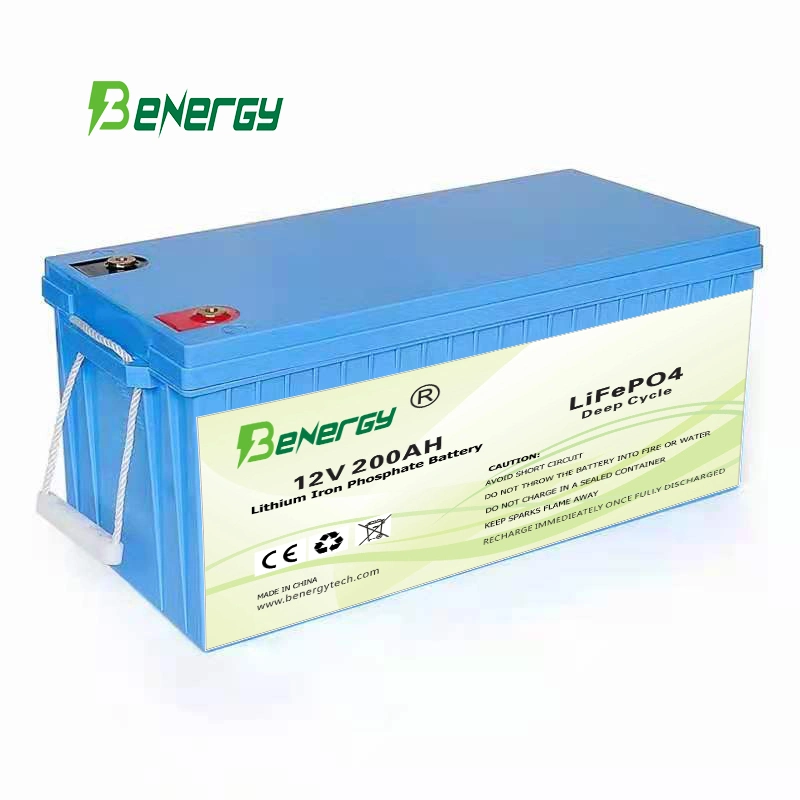 Power Bank Rechargeable LiFePO4 12V 200ah Power Bank Solar Battery for RV Boat Marine