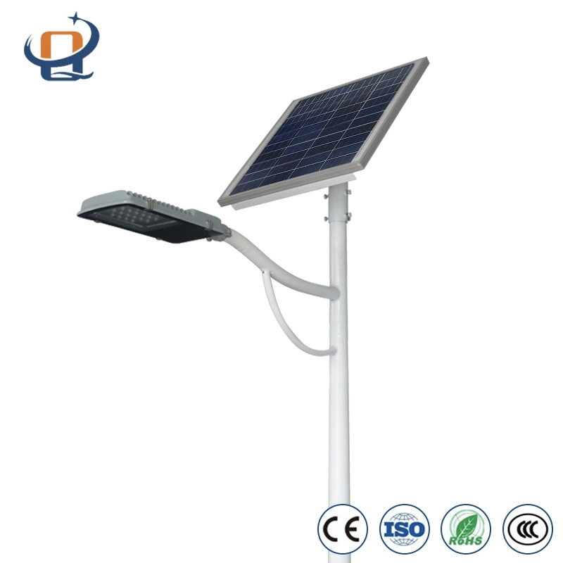 Cheap Price Promotional Professional Pole Mount Single Arm Street Light with Single Solar Panel and Battery