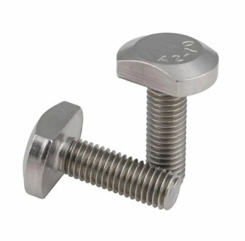 Customized Fastener Stainless Steel Aluminum CNC Machine Turning Hex Bolt T Bolt