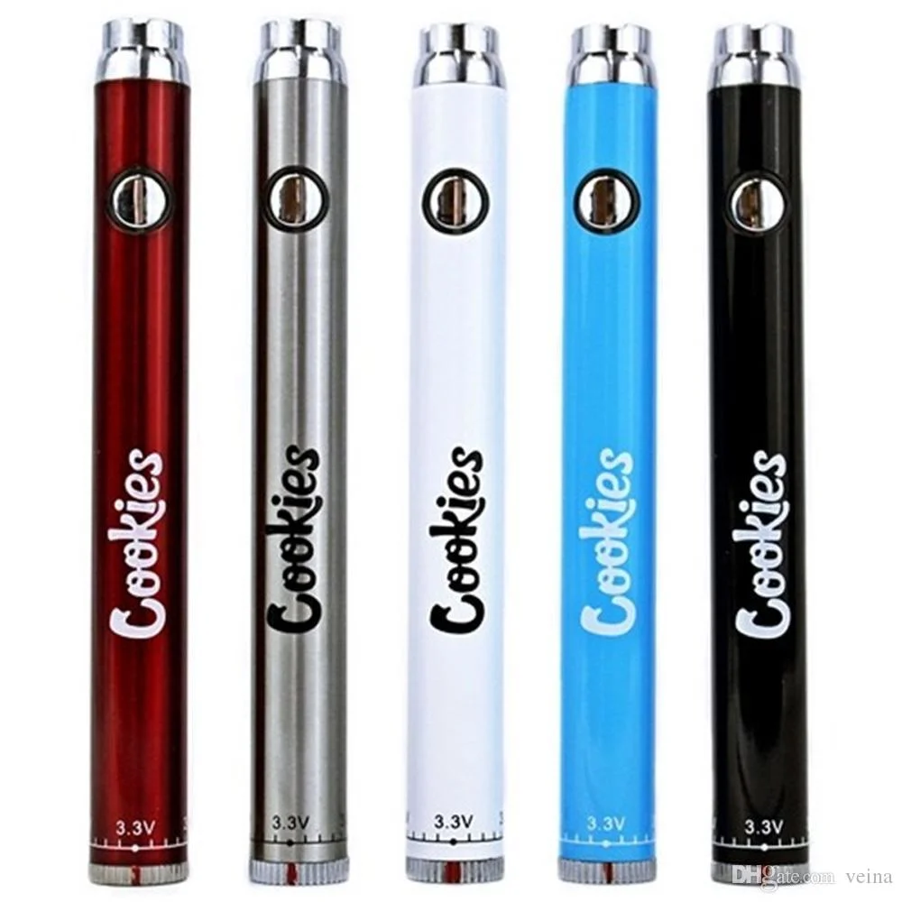 510 بطارية 900 مللي أمبير ساعة Cookies Slim Twist Vape Battery Display