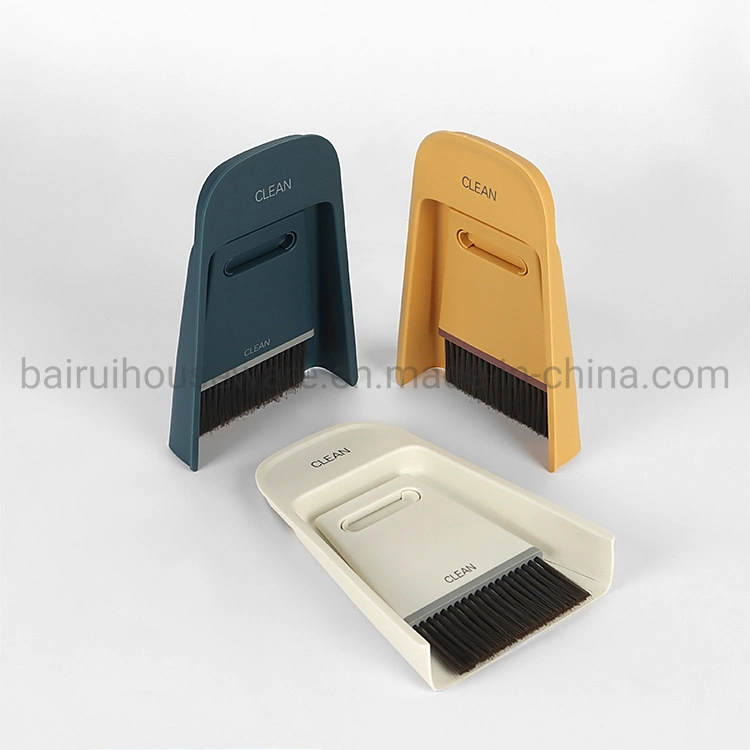 New Mini Desktop Sweep Cleaning Brush Small Broom Dustpan Set Cute Little Broom Suit for Computer Keyboard, Car, Pets
