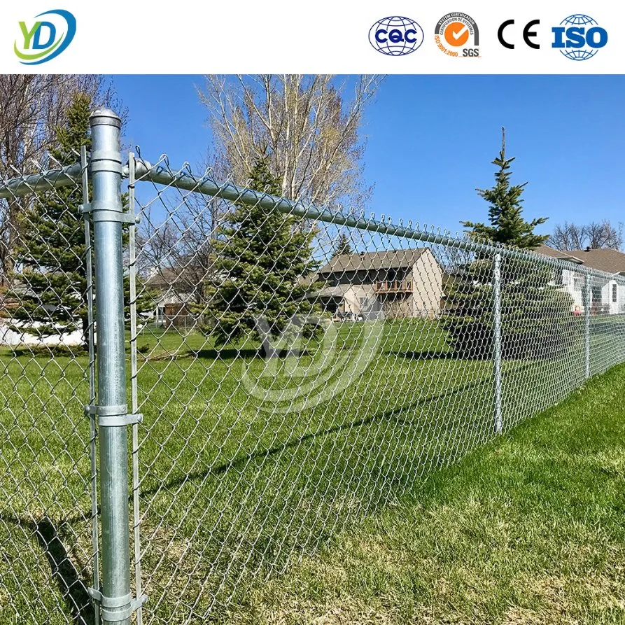 Yeeda PVC Chain Link Fence China Wholesalers Galvanized Diamond Mesh 60mm X 60mm 8 Foot High Stadium Chain Link Fence