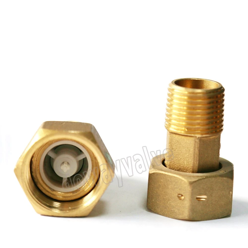 Dzr Brass Water Meter Fitting with Check Valve