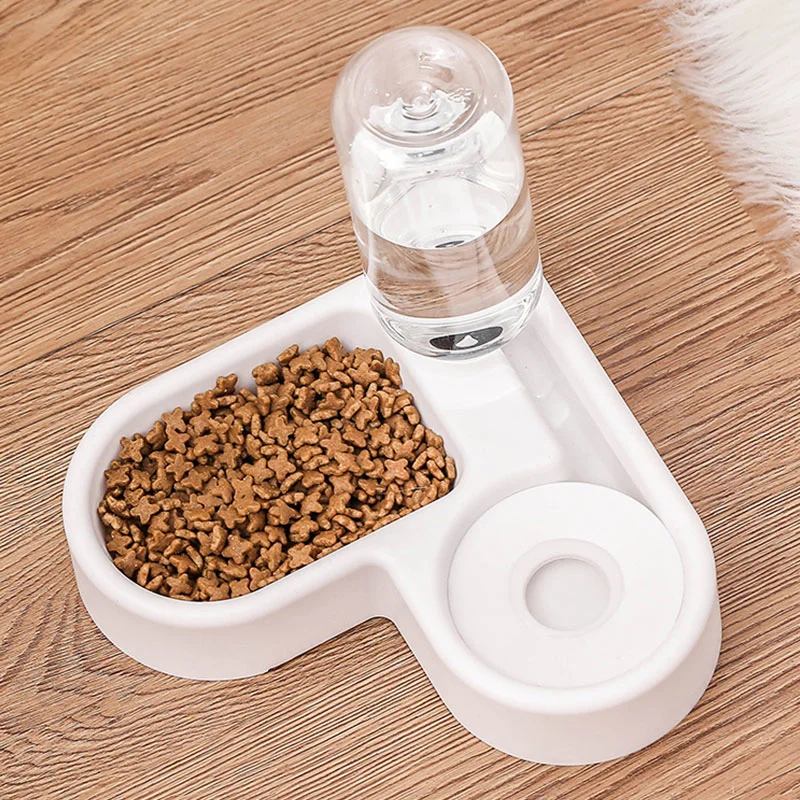 Recipiente alimentador automático de mascotas con recipiente dosificador de agua Cat Cuencos
