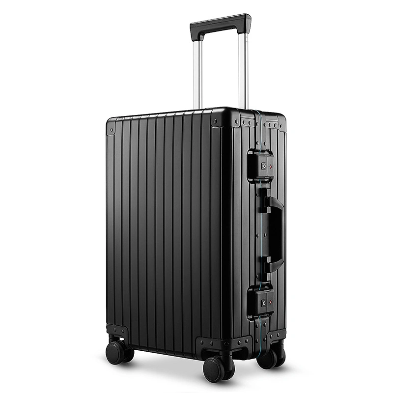 Aluminium Alloy Wheeled Trolley Luggage Business Leisure Travel Draw-Bar Boarding Suitcase Box Case (CY5875)