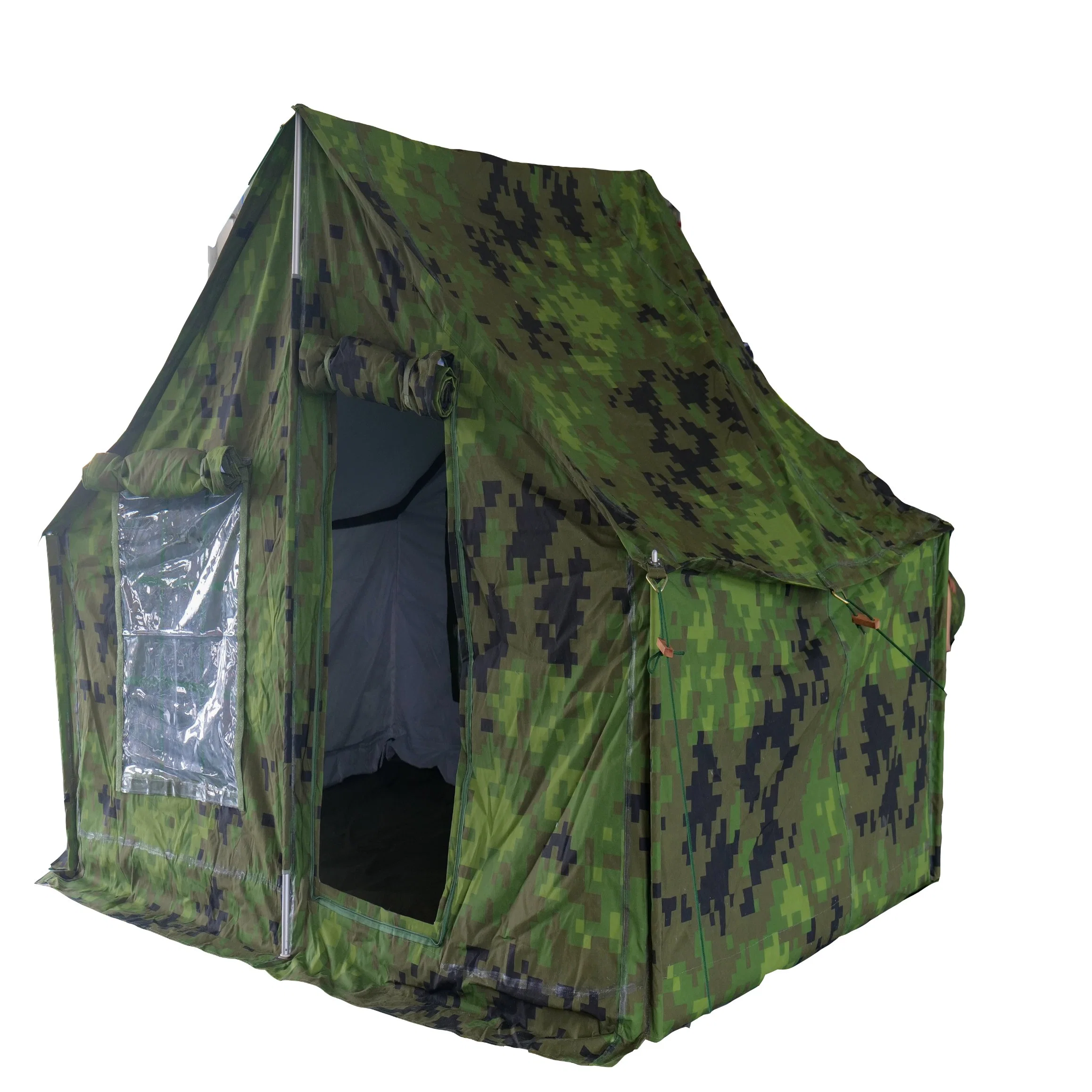 Camouflage Double Layer Tent Military Style Outdoor Tent with Customized Color and Fabric