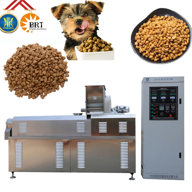 Dry Dog Food Making Extrusion Production Puffed Extruded Pet Pellet Extruder Processing Line