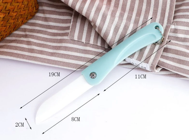 Home Haushaltsgeräte Keramik Gemüse Obst Faltbare Tasche Utility Messer