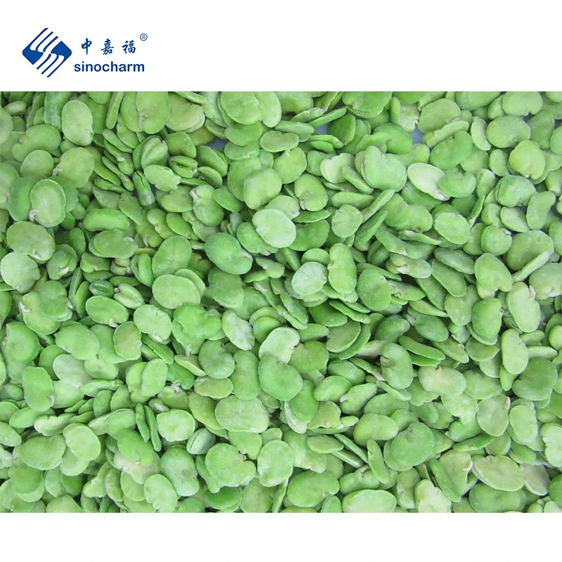 Frozen Fresh Vegetables Bulk Double Peeled Frozen Green Broad Beans From Sinocharm