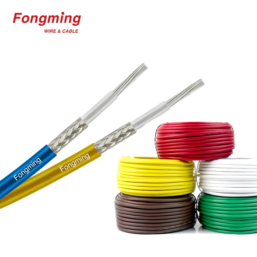 Cable Factory 105c 600V acier inoxydable blindage PTFE /FEP/PFA/ETFE isolation Gaine PVC, fil haute température