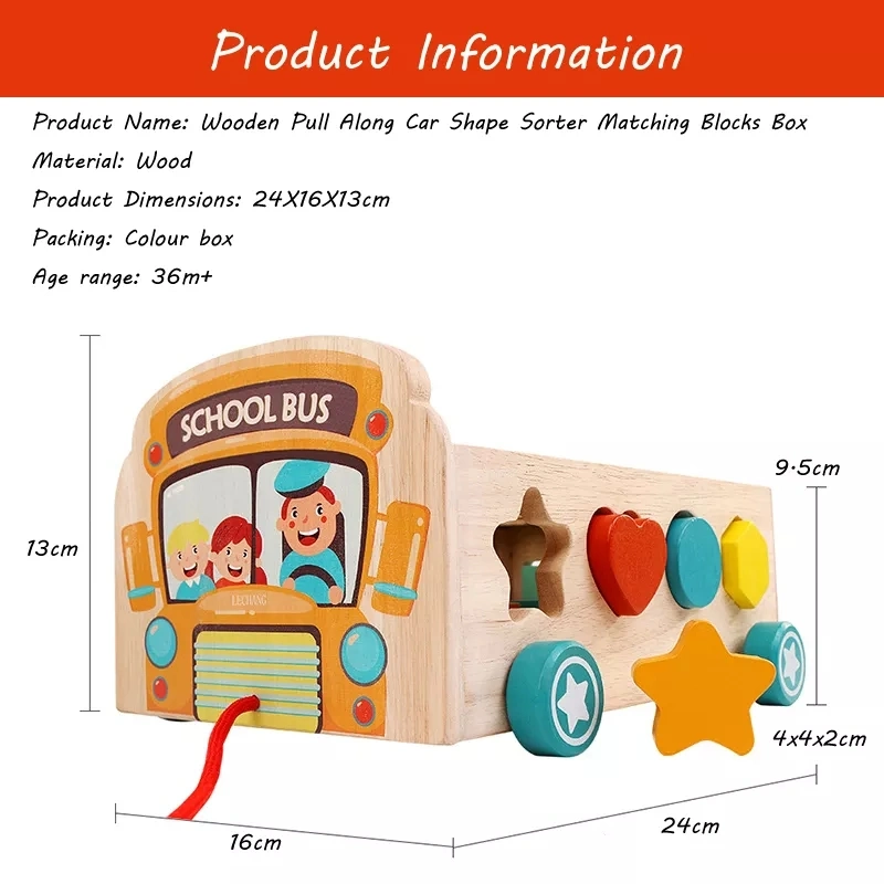 Kid China Wholesale/Supplier Children Baby DIY Montessori Intellectual Educational New Small Popular Learning Wooden Wisdom Building Model House Shape Sorter Block Toy