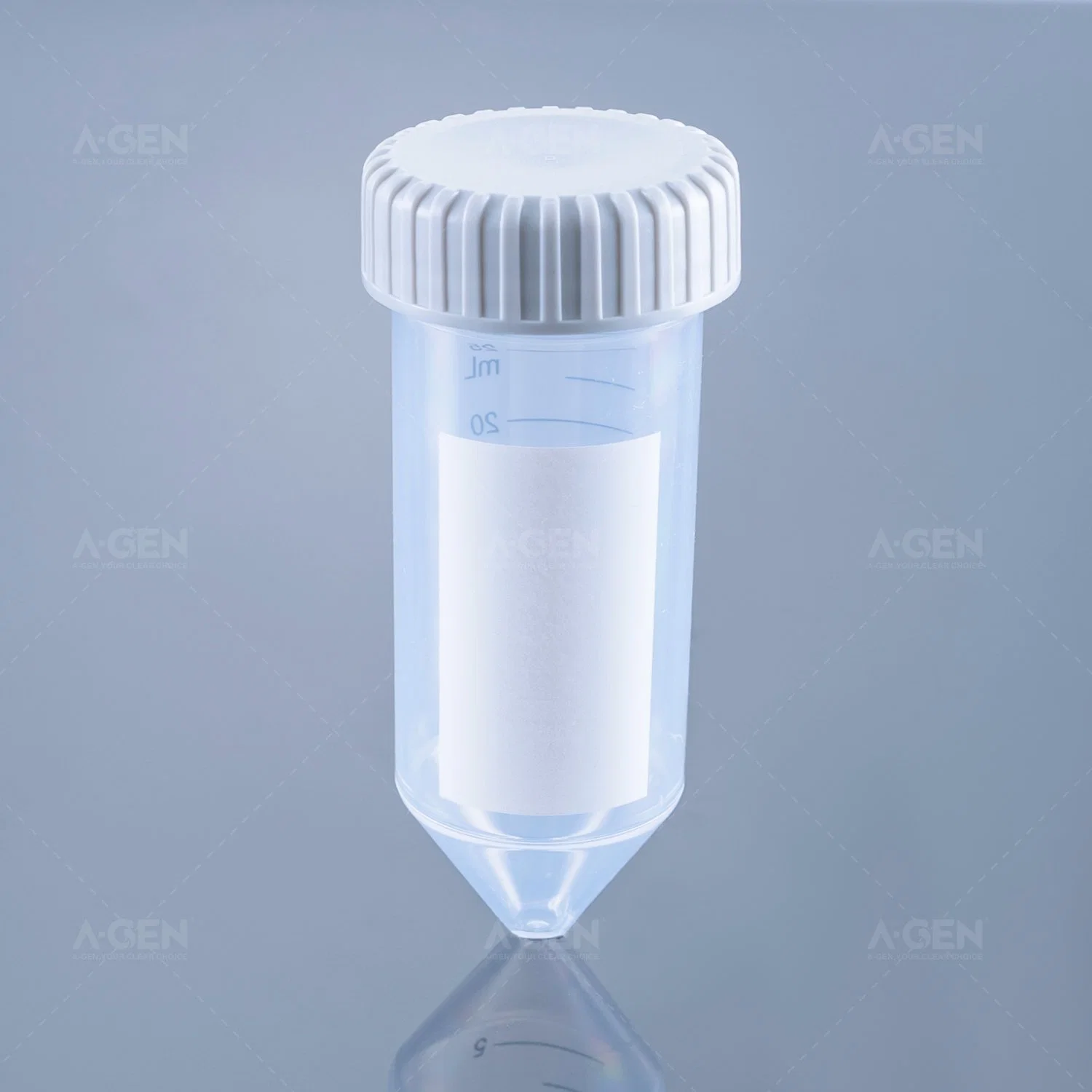 Centrífuga estéril de 25ml PP con fondo cónico desechable y micrograduación Tubo cónico para laboratorio con tapón de rosca