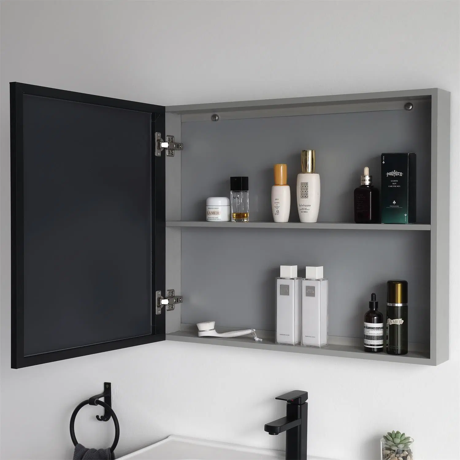 Modern Furniture Wholesale/Supplier Bathroom Vanities Double Drawers Bathroom Storage Cabinet with Basin Sink