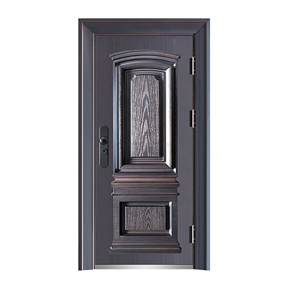 Ghana Entry Steel Door Price Exterior Steel Swing Security Door for Sale