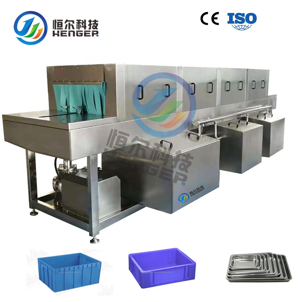 Water Cycle Crate Cleaning Machine and Bin Washer with Food Processing Plant