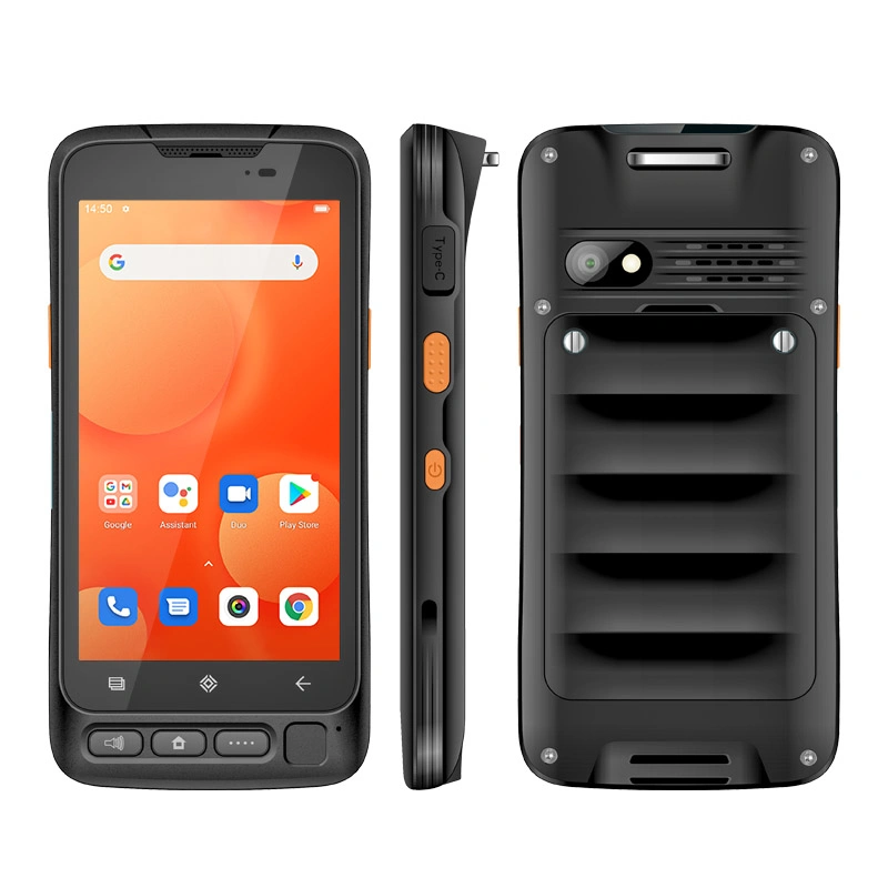 Uniwa V5s 5 Zoll robuster Handheld-Fingerabdruck-Scanner für 2D Leser Android Barcode PDA