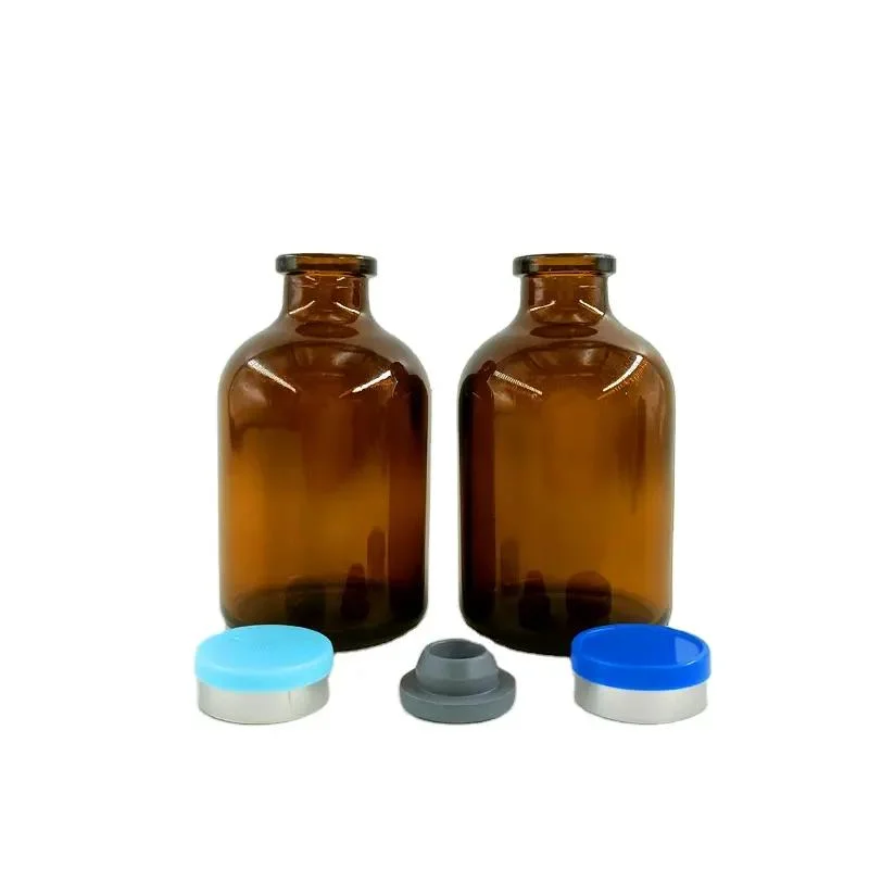 Clear or Amber Color Injection Pharmaceutical Glass Bottle for Veterinary