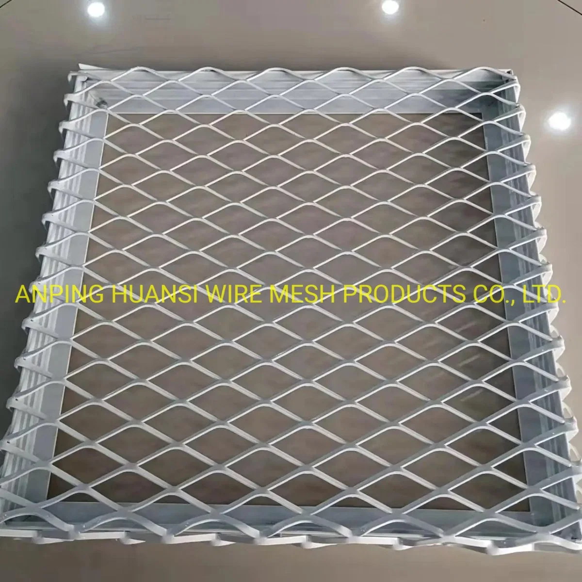 Curtain Wall Framed Aluminum Expanded Metal Mesh with Powder Coated