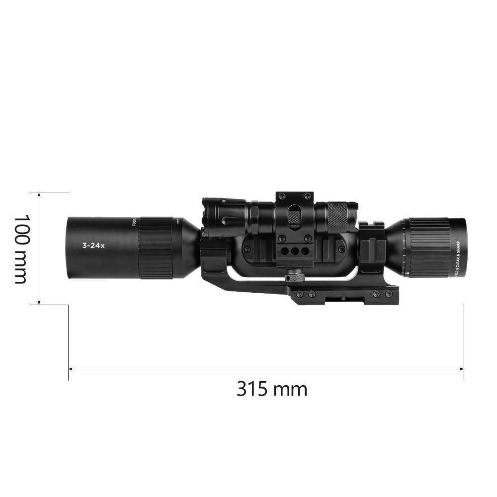 Spina Optics 4K Scope 3-24X Night Vision Digital Optical Tactical Scope