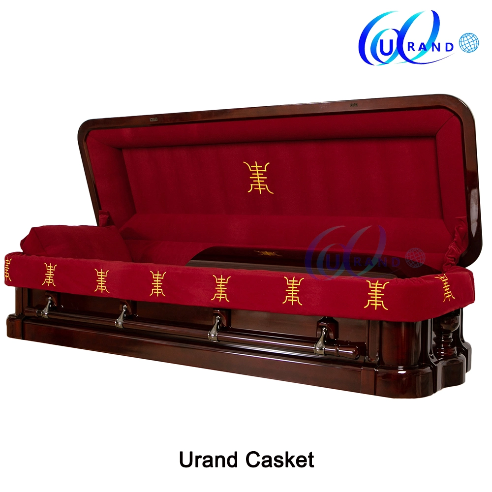 Presidential Luxury Design Solid Mahogany Wood Casket