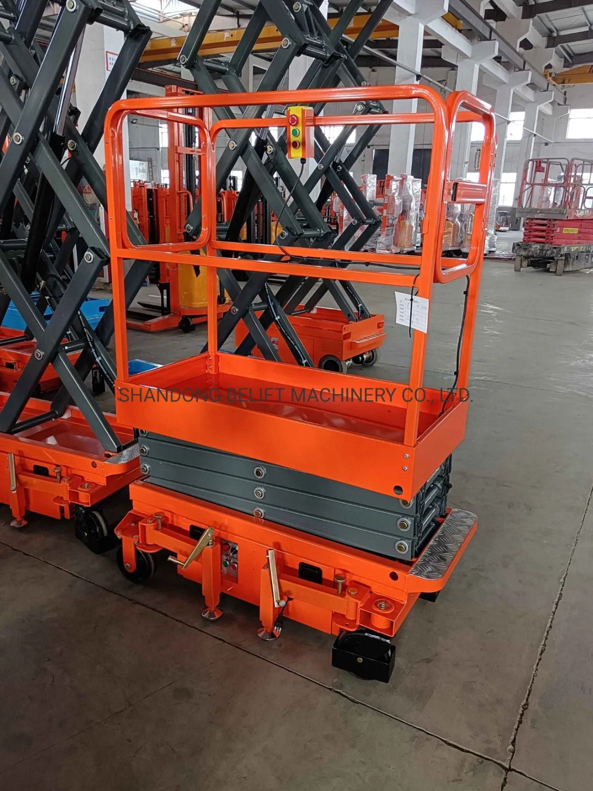 Semi Electric Small Mini Industrial Hydraulic Scissor Lift Machine for Construction