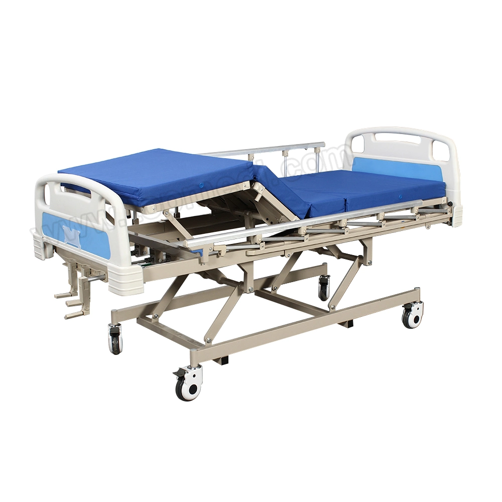 Aluminio Guardrails ajustable tres funciones 3 Corks cama manual de hospital